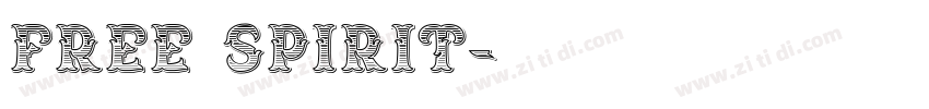 Free spirit字体转换